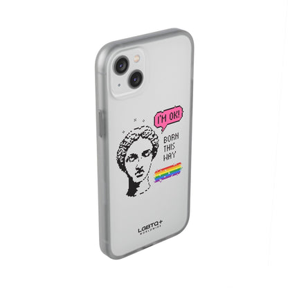 LGBTQWorldwide - ,,BORN THIS WAY" Flexible Handyhülle Accessories, Case, iPhone, iPhone Cases, Phone accessory, Phone Cases, Samsung Cases, silikon, Valentine's Day promotion lgbtq Bekleidung Accessoires unisex Zubehör