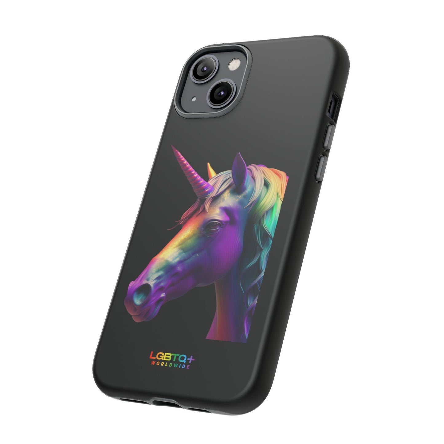 LGBTQWorldwide - ,,REGENBOGEN EINHORN" Doppelgehäuse Handyhülle Accessories, Glossy, iPhone Cases, Matte, Phone accessory, Phone Cases, Samsung Cases, tough, Valentine's Day Picks lgbtq Bekleidung Accessoires unisex Zubehör