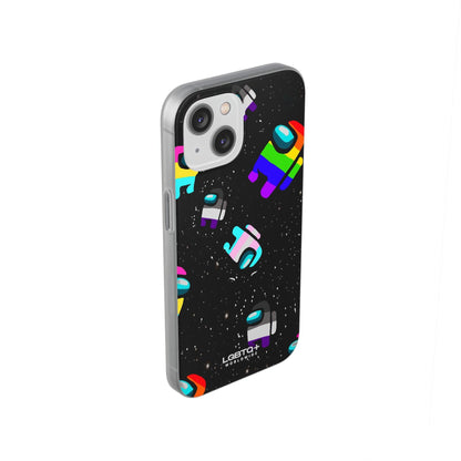 LGBTQWorldwide - ,,IMPOSTER" Flexible Handyhülle Accessories, Case, iPhone, iPhone Cases, Phone accessory, Phone Cases, Samsung Cases, silikon, Valentine's Day promotion lgbtq Bekleidung Accessoires unisex Zubehör