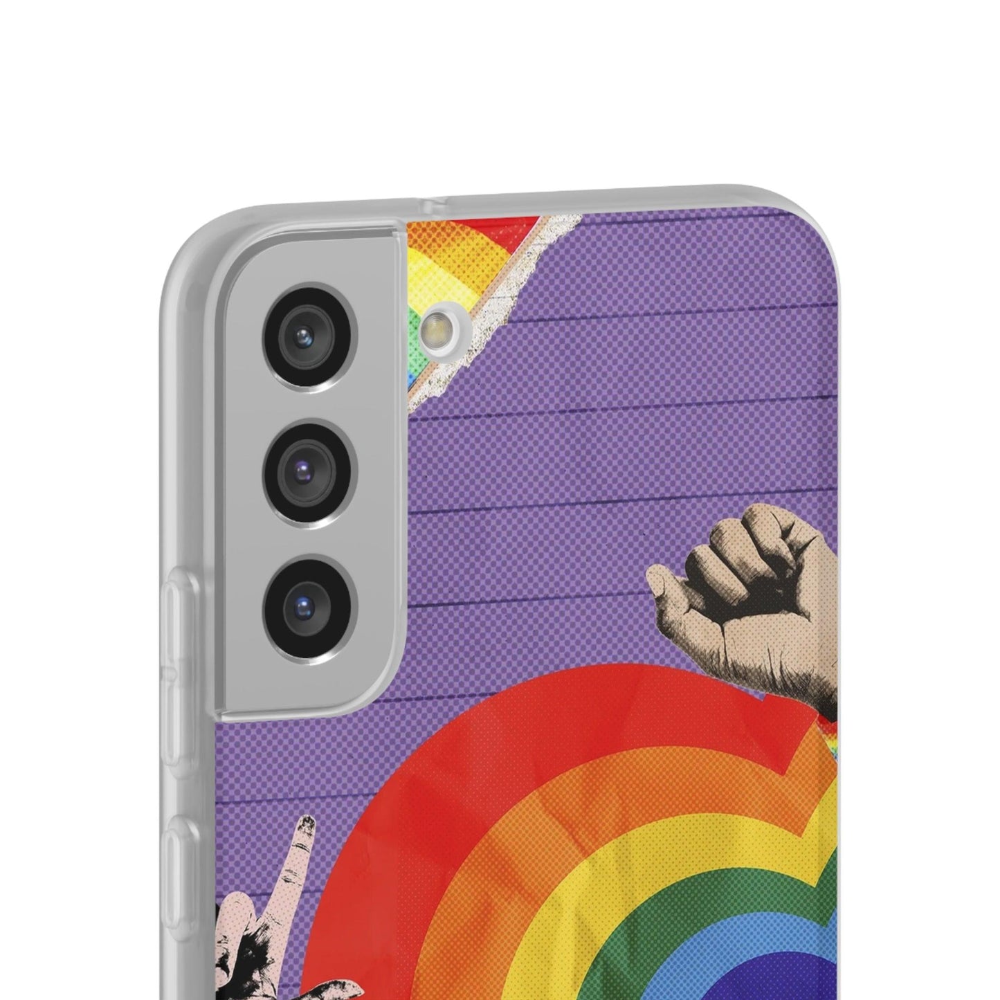 LGBTQWorldwide - ,,REGENBOGEN HERZ" Flexible Handyhülle Accessories, Case, iPhone, iPhone Cases, Phone accessory, Phone Cases, Samsung Cases, silikon, Valentine's Day promotion lgbtq Bekleidung Accessoires unisex Zubehör