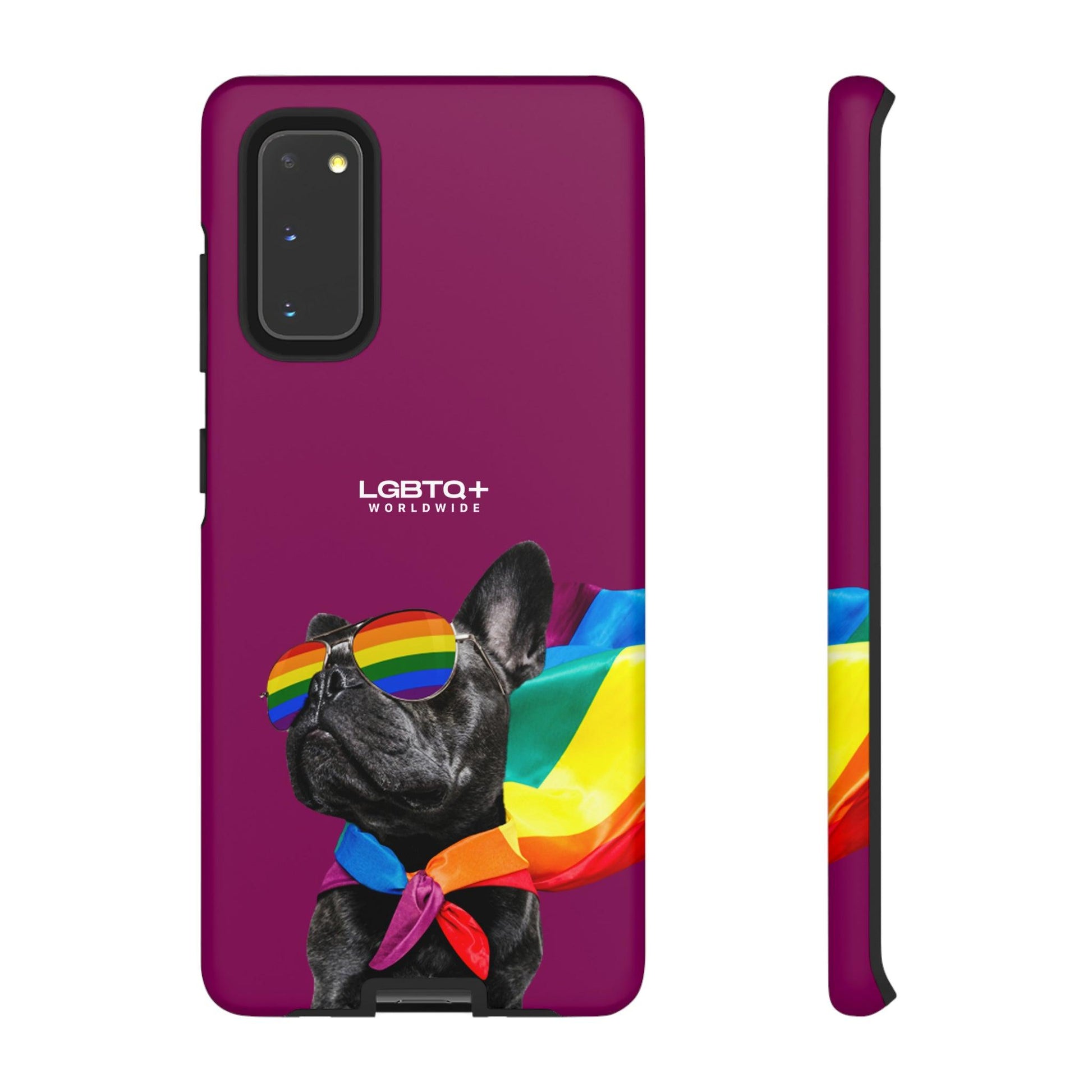 LGBTQWorldwide - ,,GLÜCKLICHER HUND" Doppelgehäuse Handyhülle Accessories, Glossy, iPhone Cases, Matte, Phone accessory, Phone Cases, Samsung Cases, Thermo, Valentine's Day Picks lgbtq Bekleidung Accessoires unisex Zubehör