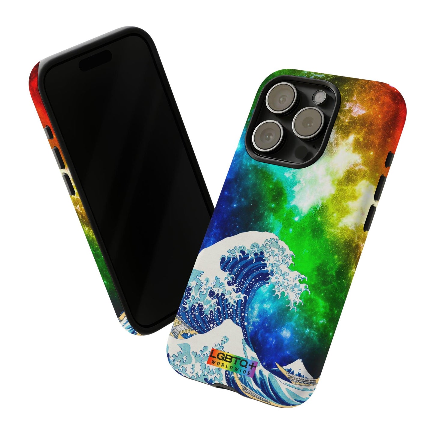 LGBTQWorldwide - ,,WELLE" Doppelgehäuse Handyhülle Accessories, Glossy, iPhone Cases, Matte, Phone accessory, Phone Cases, Samsung Cases, Thermo, Valentine's Day Picks lgbtq Bekleidung Accessoires unisex Zubehör