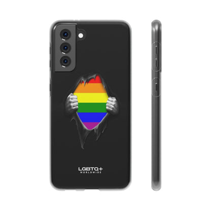 LGBTQWorldwide - ,,SCHWARZES LOCH" Flexible Handyhülle Accessories, Case, iPhone, iPhone Cases, Phone accessory, Phone Cases, Samsung Cases, silikon, Valentine's Day promotion lgbtq Bekleidung Accessoires unisex Zubehör