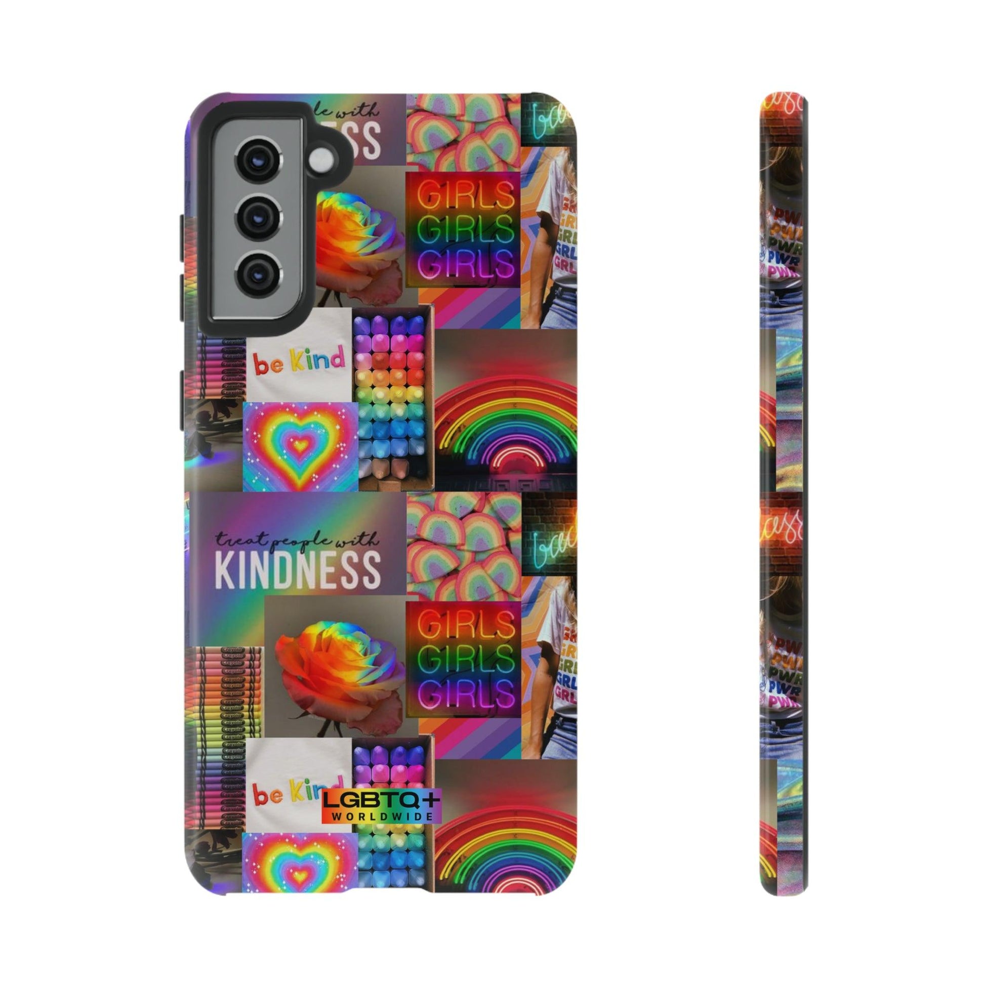 LGBTQWorldwide - ,,FREUNDLICH" Doppelgehäuse Handyhülle Accessories, Glossy, iPhone Cases, Matte, Phone accessory, Phone Cases, Samsung Cases, Thermo, Valentine's Day Picks lgbtq Bekleidung Accessoires unisex Zubehör