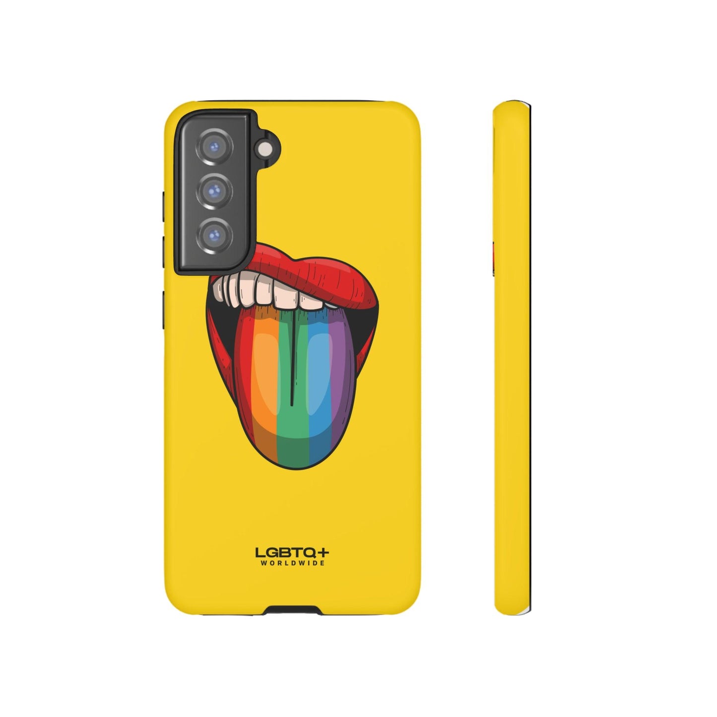 LGBTQWorldwide - ,,ZUNGE" Doppelgehäuse Handyhülle Accessories, Glossy, iPhone Cases, Matte, Phone accessory, Phone Cases, Samsung Cases, Thermo, Valentine's Day Picks lgbtq Bekleidung Accessoires unisex Zubehör