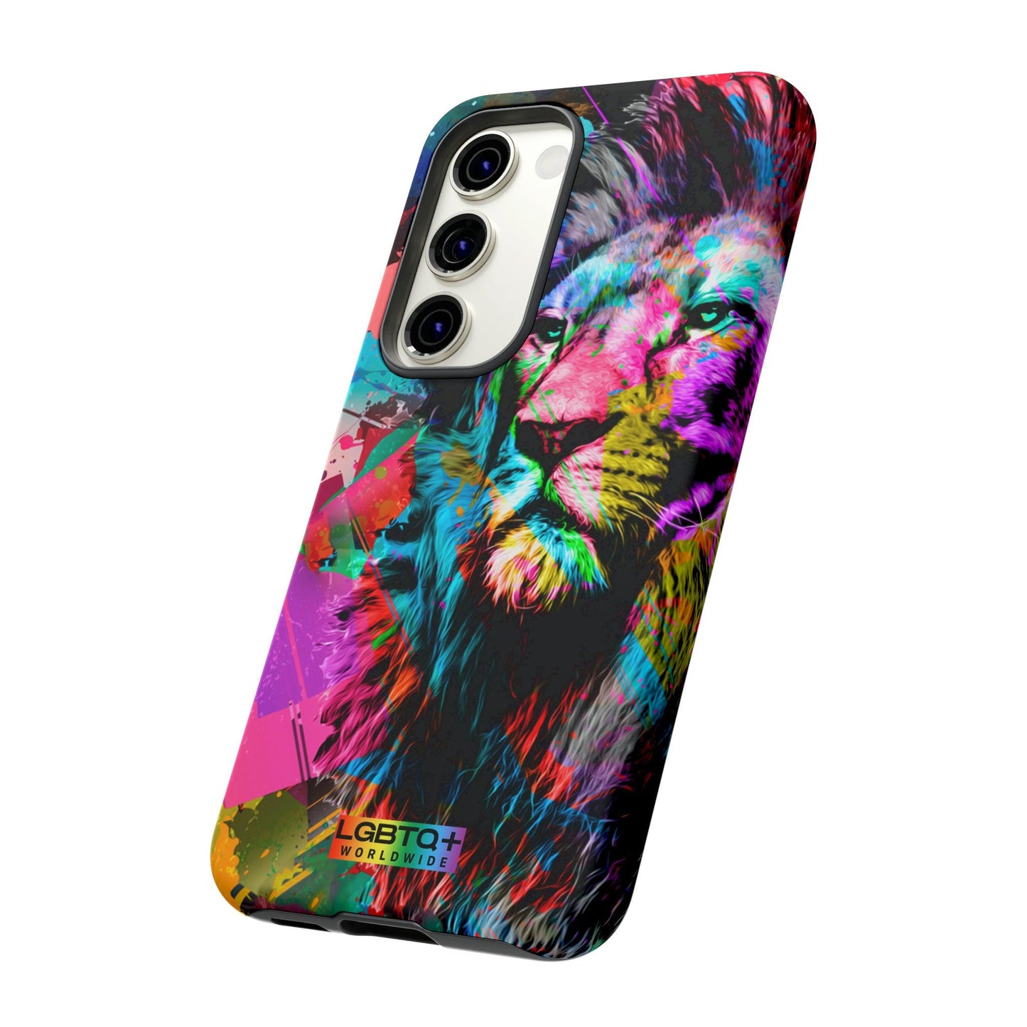 LGBTQWorldwide - ,,STARKER LÖWE" Doppelgehäuse Handyhülle Accessories, Glossy, iPhone Cases, Matte, Phone accessory, Phone Cases, Samsung Cases, Thermo, Valentine's Day Picks lgbtq Bekleidung Accessoires unisex Zubehör