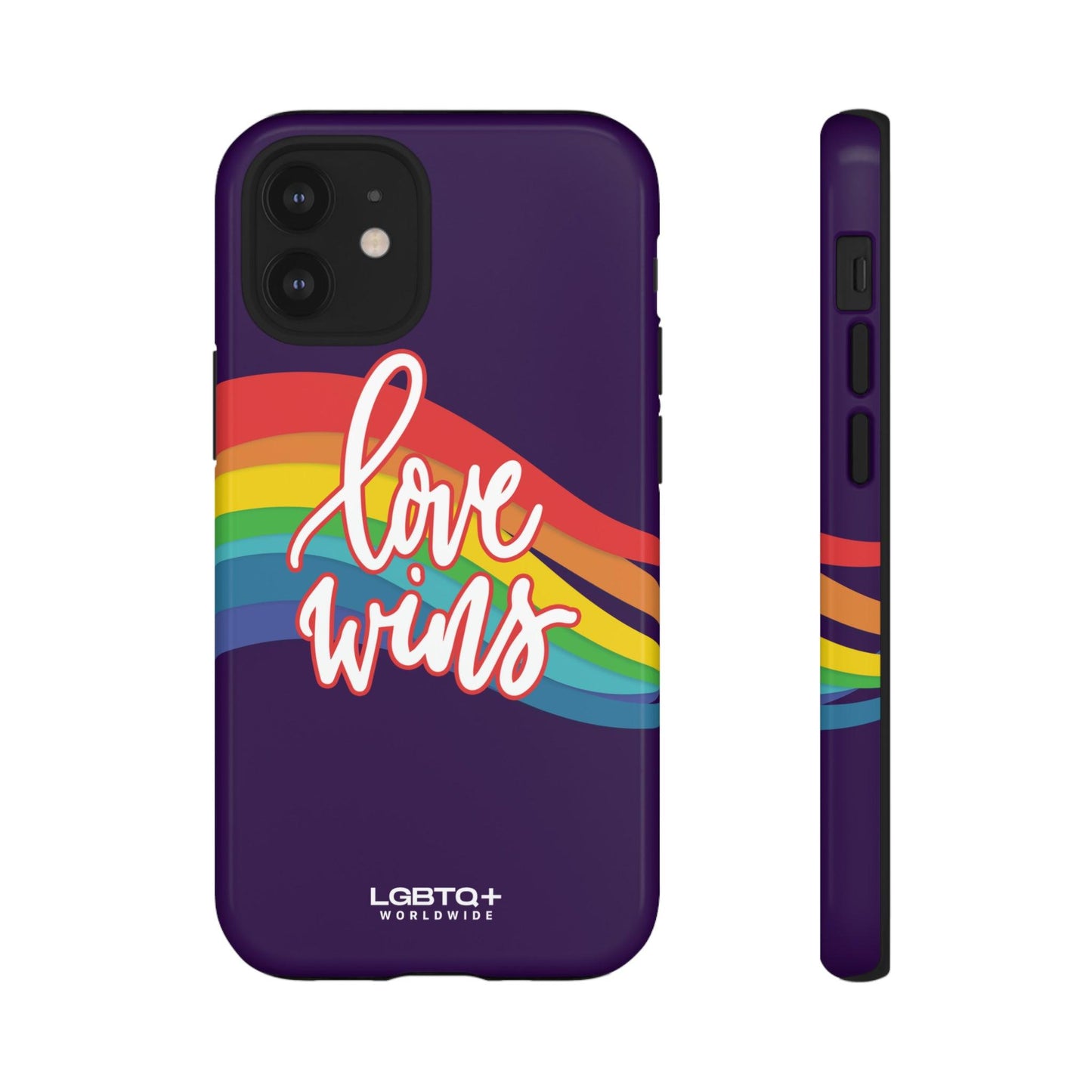 LGBTQWorldwide - ,,LIEBE GEWINNT" Doppelgehäuse Handyhülle Accessories, Glossy, iPhone Cases, Matte, Phone accessory, Phone Cases, Samsung Cases, Thermo, Valentine's Day Picks lgbtq Bekleidung Accessoires unisex Zubehör