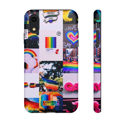 LGBTQWorldwide - ,,REGENBOGEN" Doppelgehäuse Handyhülle Accessories, Glossy, iPhone Cases, Matte, Phone accessory, Phone Cases, Samsung Cases, Thermo, Valentine's Day Picks lgbtq Bekleidung Accessoires unisex Zubehör