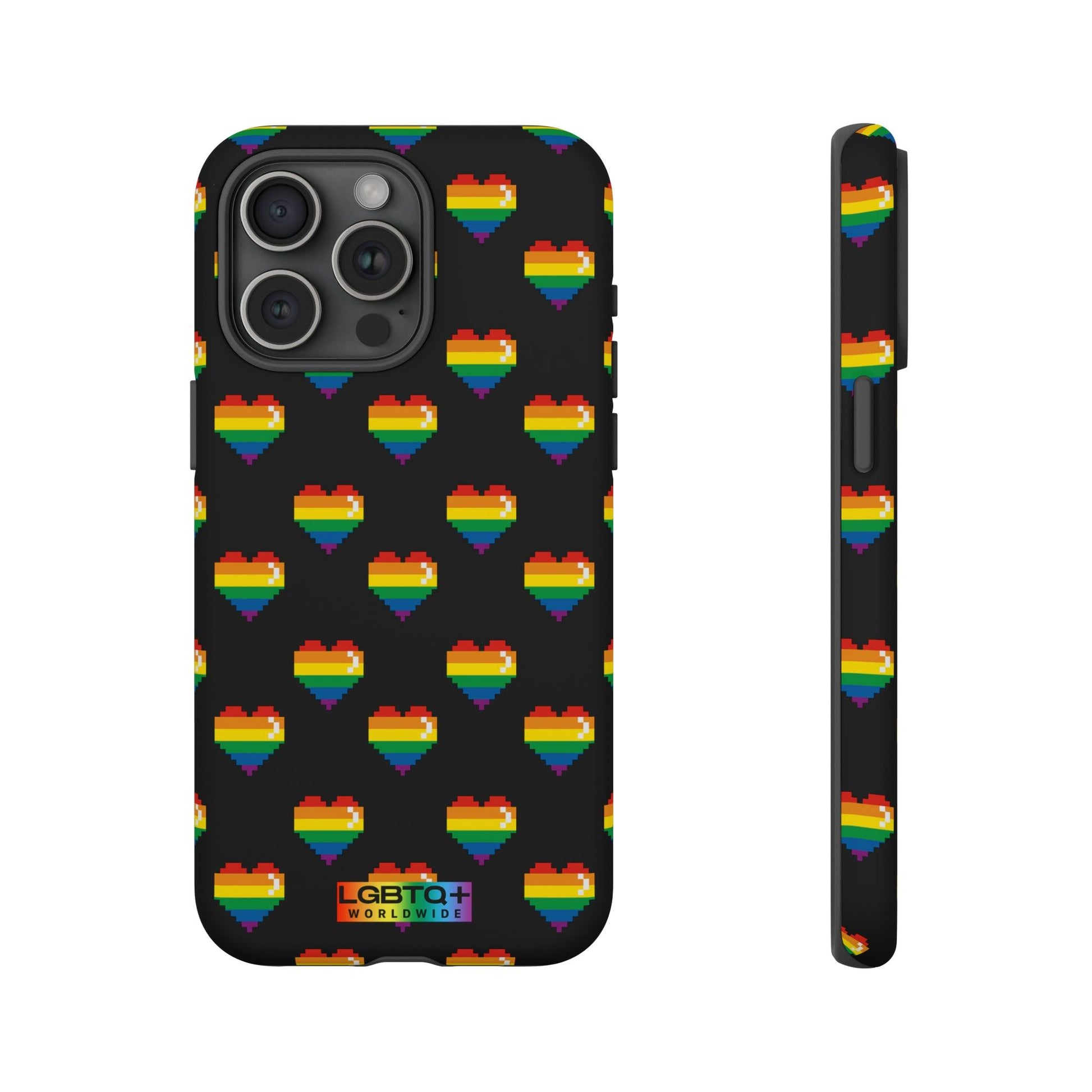 LGBTQWorldwide - ,,COMIC HERZEN" Doppelgehäuse Handyhülle Accessories, Glossy, iPhone Cases, Matte, Phone accessory, Phone Cases, Samsung Cases, Thermo, Valentine's Day Picks lgbtq Bekleidung Accessoires unisex Zubehör