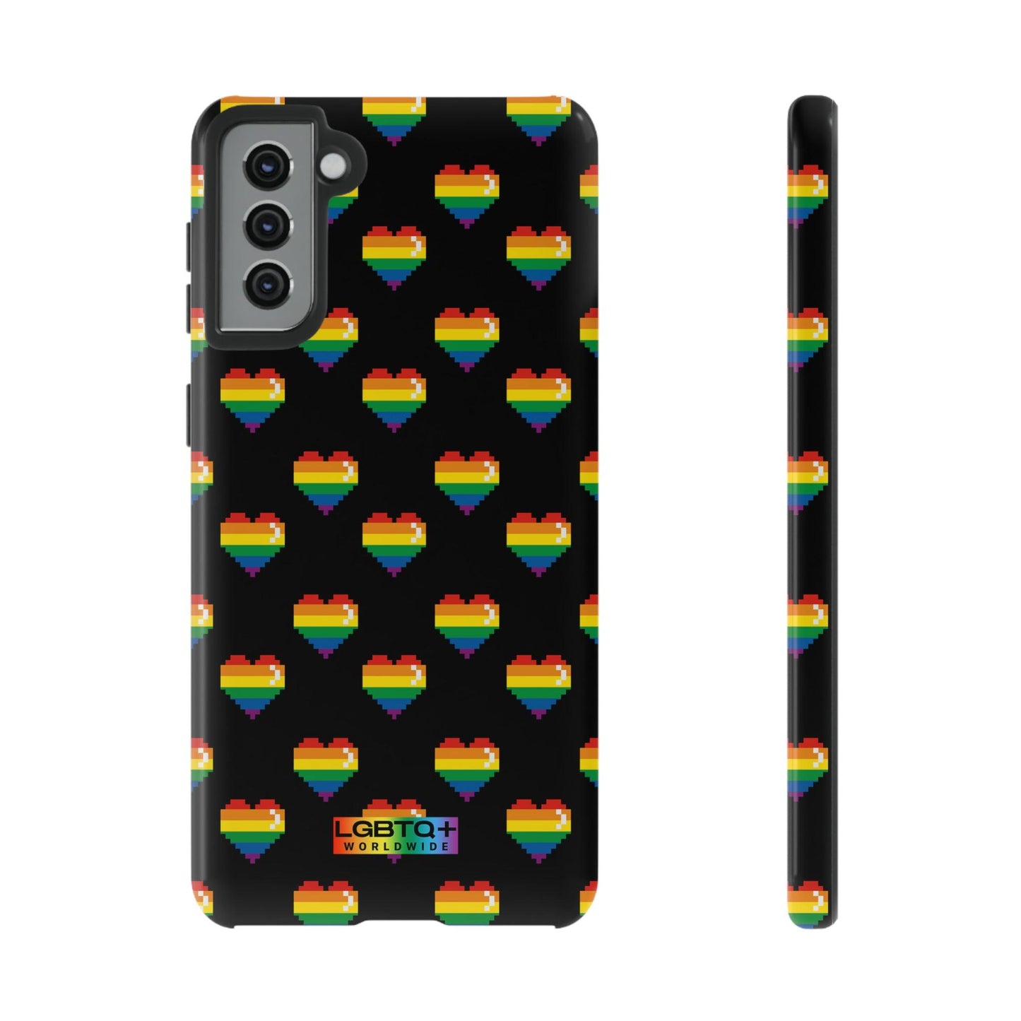 LGBTQWorldwide - ,,COMIC HERZEN" Doppelgehäuse Handyhülle Accessories, Glossy, iPhone Cases, Matte, Phone accessory, Phone Cases, Samsung Cases, Thermo, Valentine's Day Picks lgbtq Bekleidung Accessoires unisex Zubehör