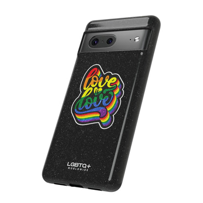 LGBTQWorldwide - ,,LOVE IS LOVE" Doppelgehäuse Handyhülle Accessories, Glossy, iPhone Cases, Matte, Phone accessory, Phone Cases, Samsung Cases, Thermo, Valentine's Day Picks lgbtq Bekleidung Accessoires unisex Zubehör