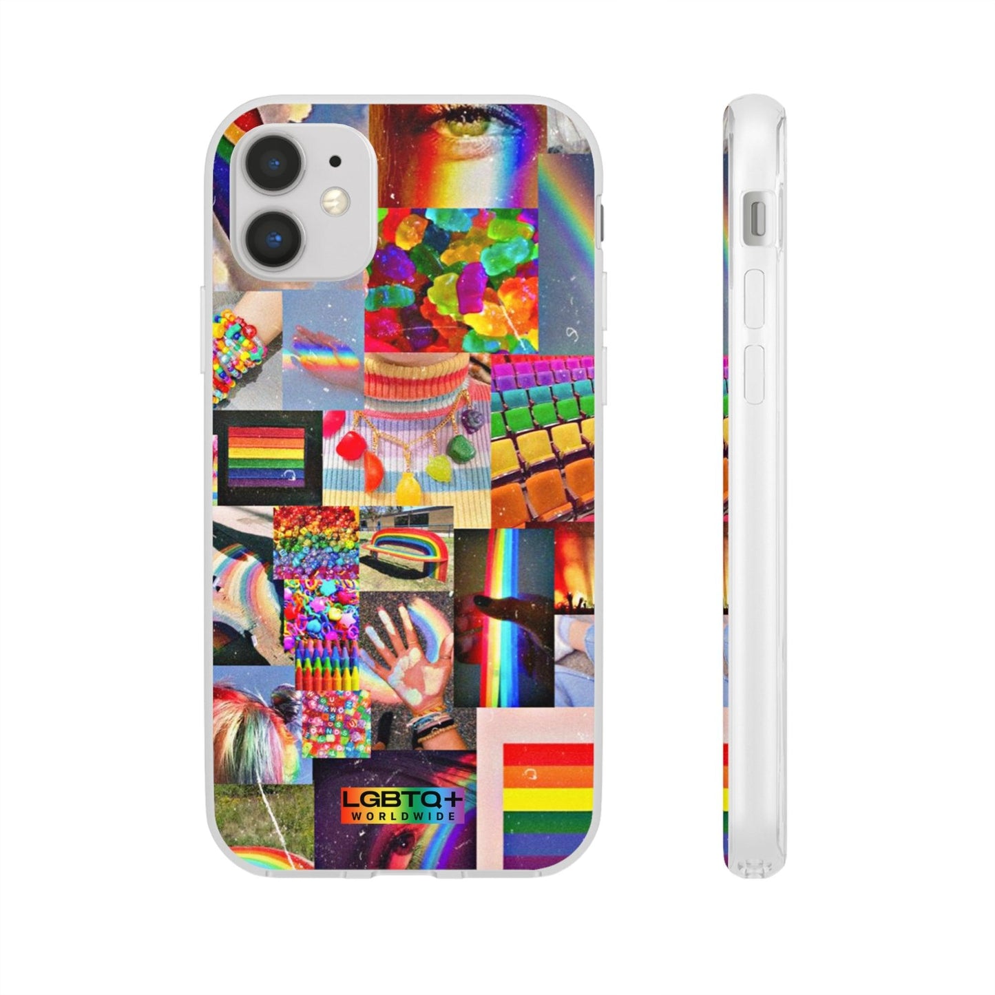 LGBTQWorldwide - ,,COMMUNITY" Flexible Handyhülle Accessories, Case, iPhone, iPhone Cases, Phone accessory, Phone Cases, Samsung Cases, silikon, Valentine's Day promotion lgbtq Bekleidung Accessoires unisex Zubehör