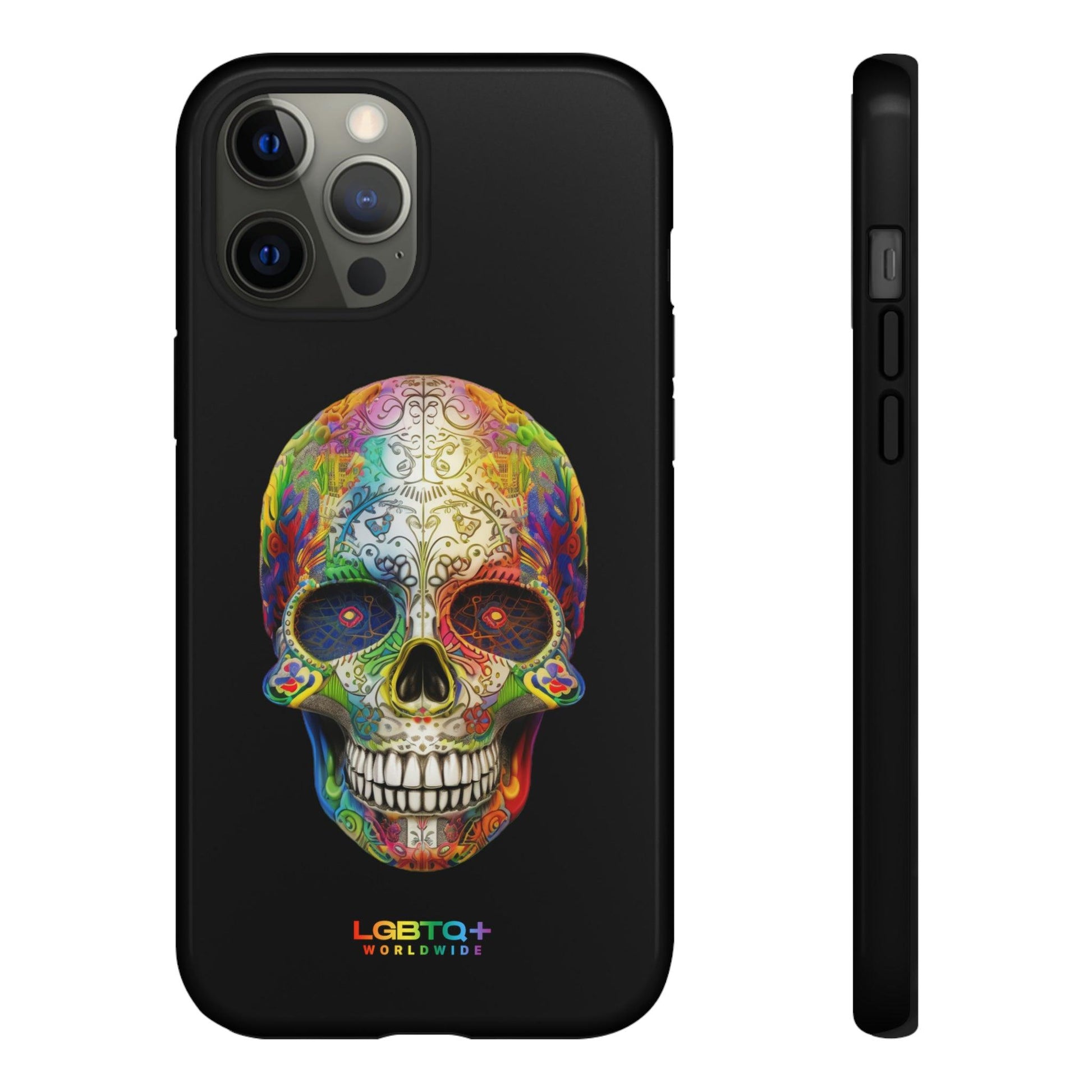 LGBTQWorldwide - ,,SKULL HEAD" Doppelgehäuse Handyhülle Accessories, Glossy, iPhone Cases, Matte, Phone accessory, Phone Cases, Samsung Cases, tough, Valentine's Day Picks lgbtq Bekleidung Accessoires unisex Zubehör