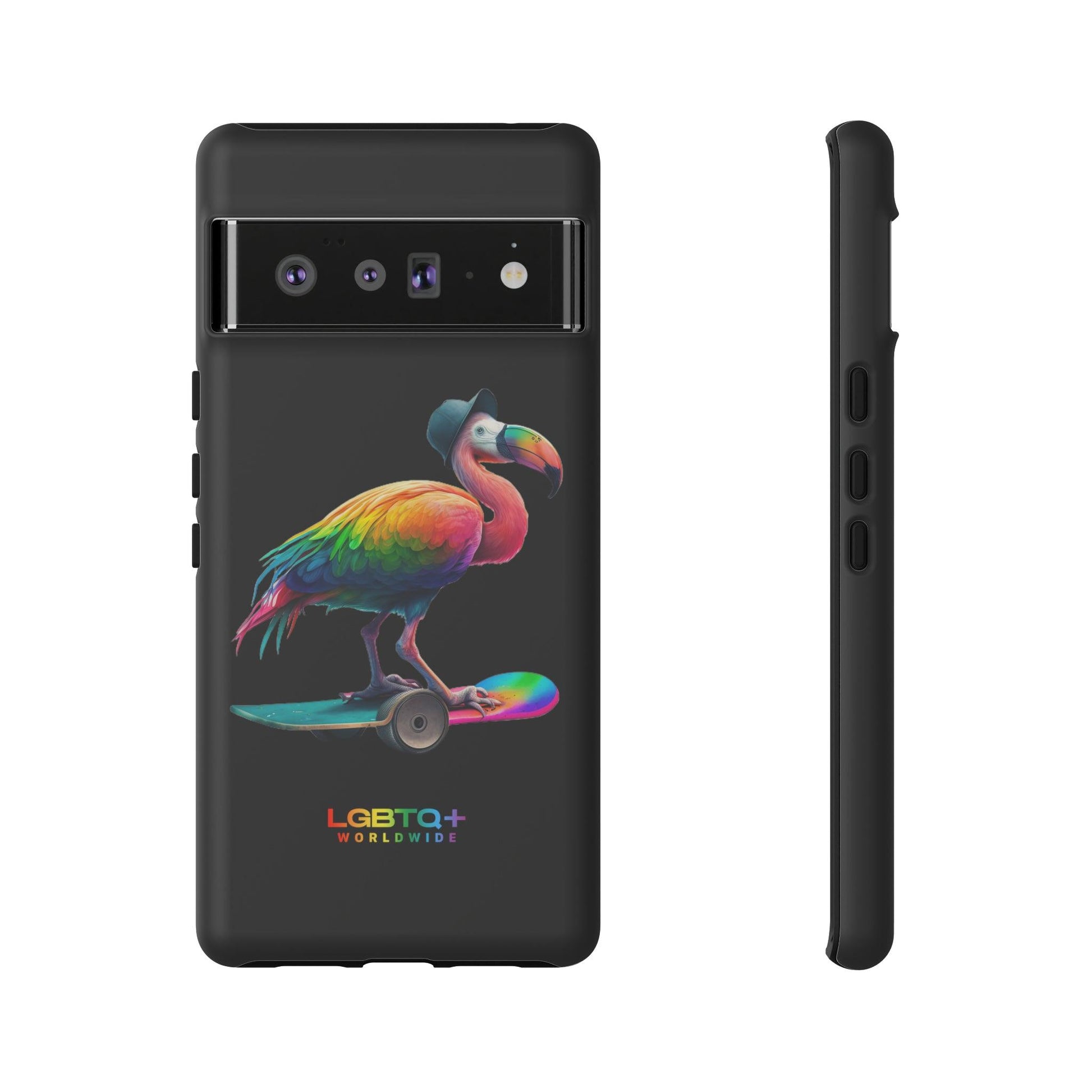 LGBTQWorldwide - ,,FLAMINGO" Doppelgehäuse Handyhülle Accessories, Glossy, iPhone Cases, Matte, Phone accessory, Phone Cases, Samsung Cases, tough, Valentine's Day Picks lgbtq Bekleidung Accessoires unisex Zubehör