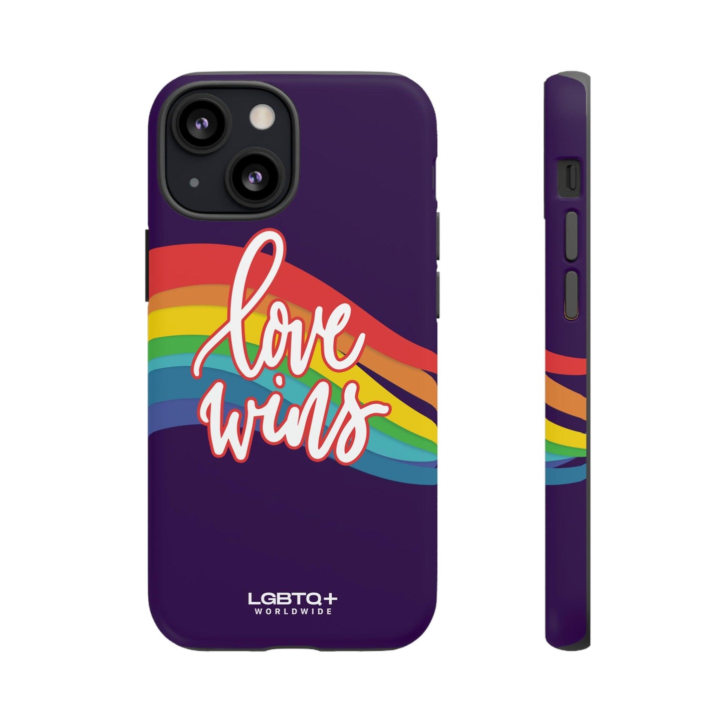 LGBTQWorldwide - ,,LIEBE GEWINNT" Doppelgehäuse Handyhülle Accessories, Glossy, iPhone Cases, Matte, Phone accessory, Phone Cases, Samsung Cases, Thermo, Valentine's Day Picks lgbtq Bekleidung Accessoires unisex Zubehör