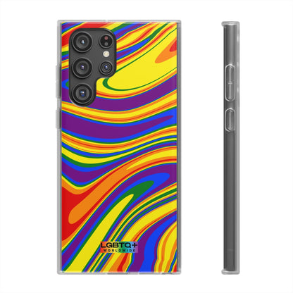 LGBTQWorldwide - ,,FARBEN" Flexible Handyhülle Accessories, Case, iPhone, iPhone Cases, Phone accessory, Phone Cases, Samsung Cases, silikon, Valentine's Day promotion lgbtq Bekleidung Accessoires unisex Zubehör