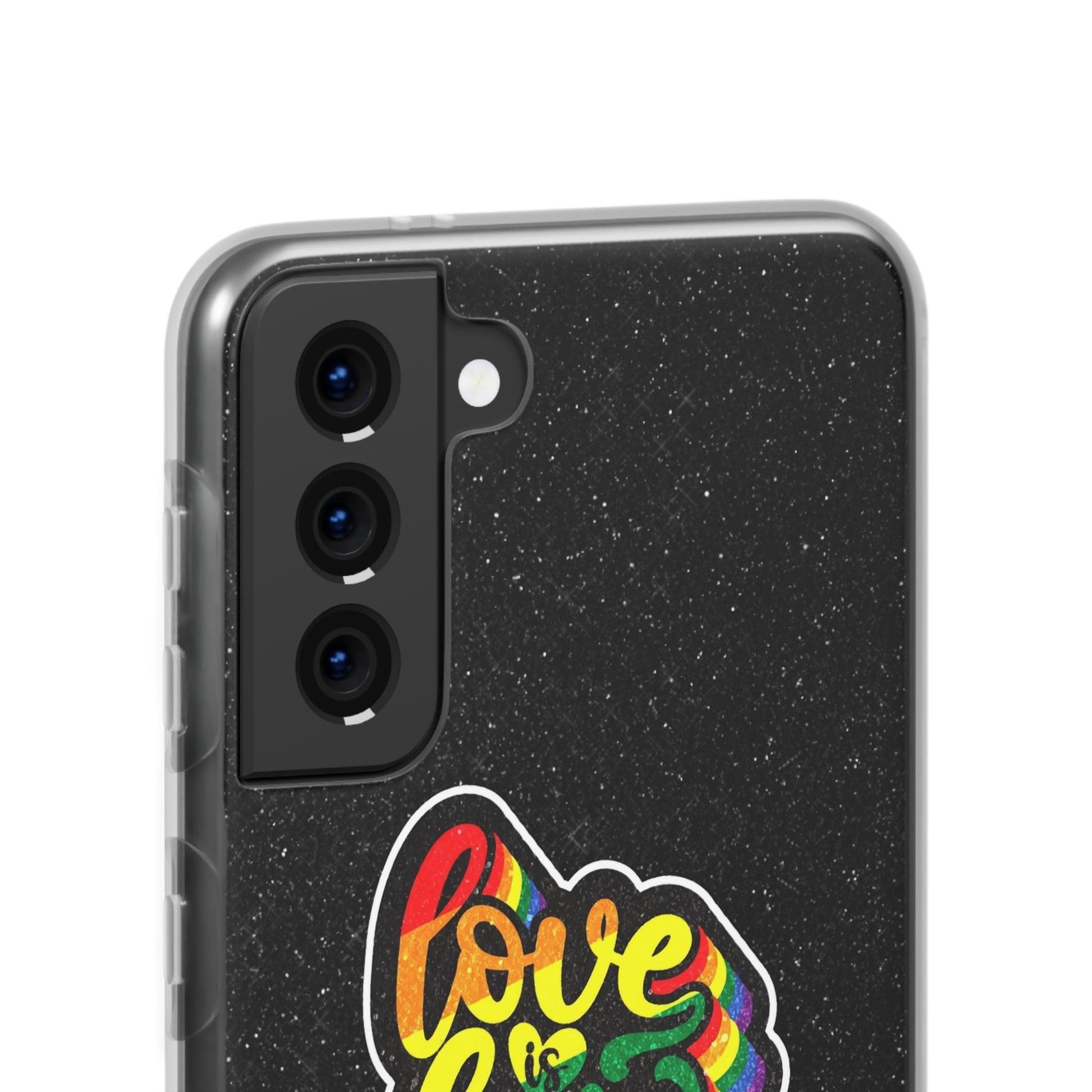 LGBTQWorldwide - ,,LIEBE IST LIEBE" Flexible Handyhülle Accessories, Case, iPhone, iPhone Cases, Phone accessory, Phone Cases, Samsung Cases, Valentine's Day promotion lgbtq Bekleidung Accessoires unisex Zubehör