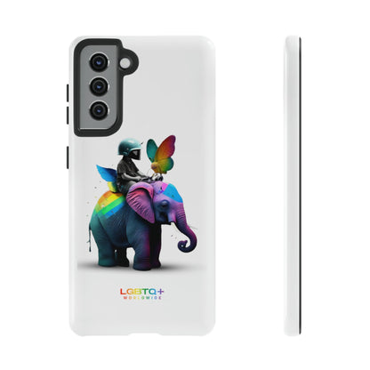 LGBTQWorldwide - ,,SCHMETTERLING" Doppelgehäuse Handyhülle Accessories, Glossy, iPhone Cases, Matte, Phone accessory, Phone Cases, Samsung Cases, tough, Valentine's Day Picks lgbtq Bekleidung Accessoires unisex Zubehör