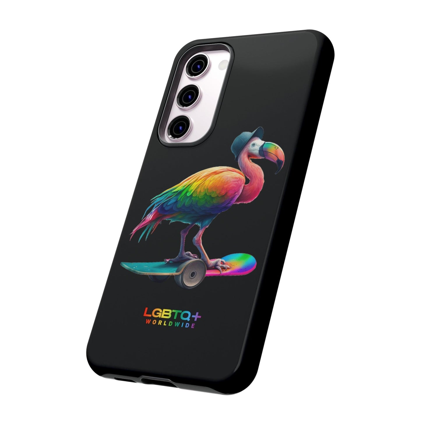 LGBTQWorldwide - ,,FLAMINGO" Doppelgehäuse Handyhülle Accessories, Glossy, iPhone Cases, Matte, Phone accessory, Phone Cases, Samsung Cases, tough, Valentine's Day Picks lgbtq Bekleidung Accessoires unisex Zubehör