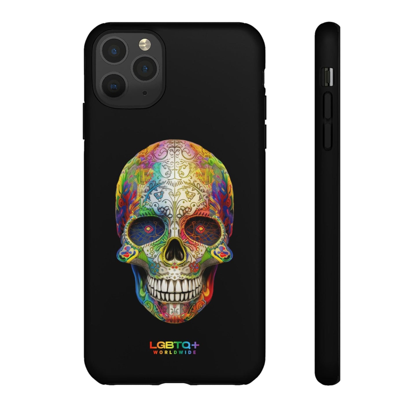 LGBTQWorldwide - ,,SKULL HEAD" Doppelgehäuse Handyhülle Accessories, Glossy, iPhone Cases, Matte, Phone accessory, Phone Cases, Samsung Cases, tough, Valentine's Day Picks lgbtq Bekleidung Accessoires unisex Zubehör