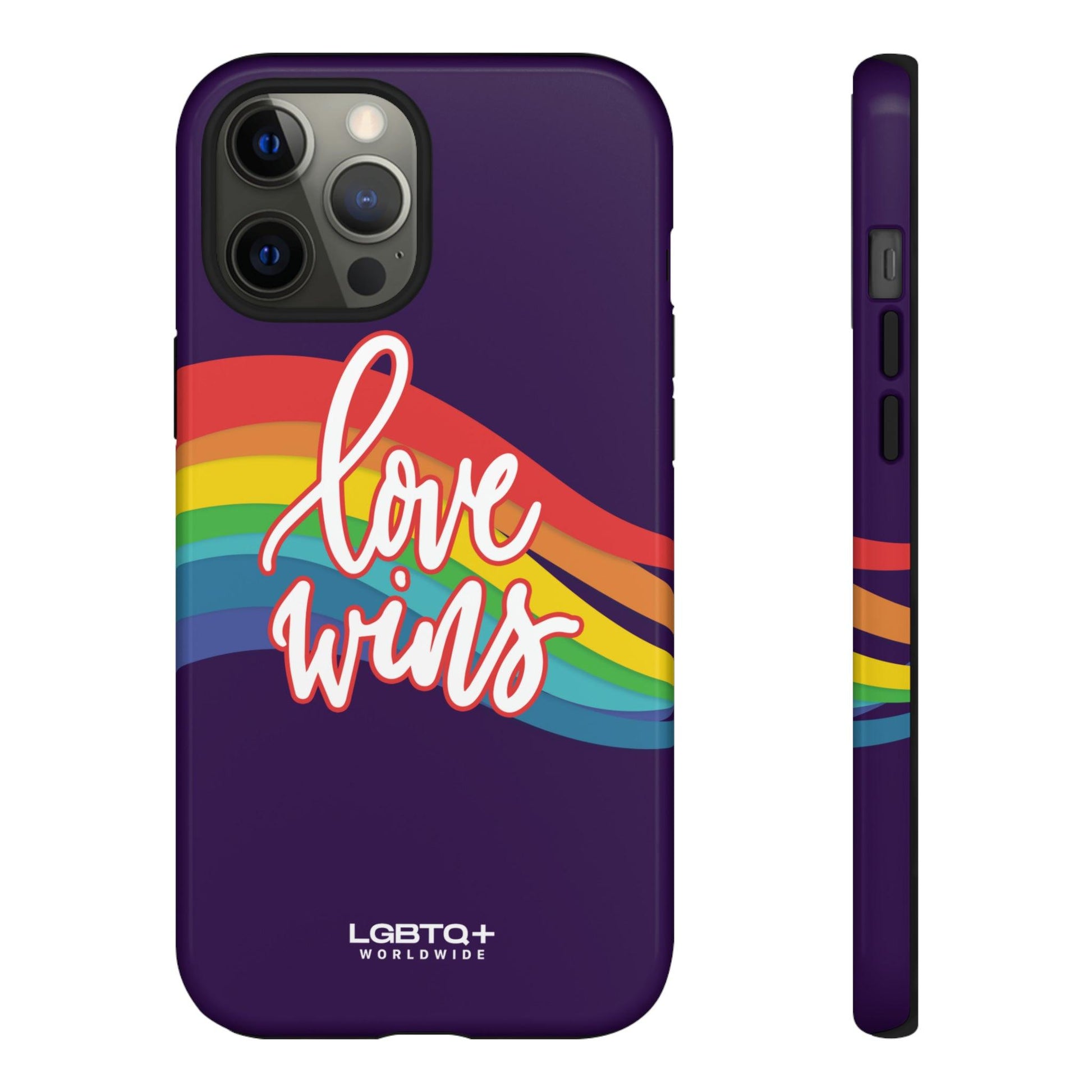 LGBTQWorldwide - ,,LIEBE GEWINNT" Doppelgehäuse Handyhülle Accessories, Glossy, iPhone Cases, Matte, Phone accessory, Phone Cases, Samsung Cases, Thermo, Valentine's Day Picks lgbtq Bekleidung Accessoires unisex Zubehör