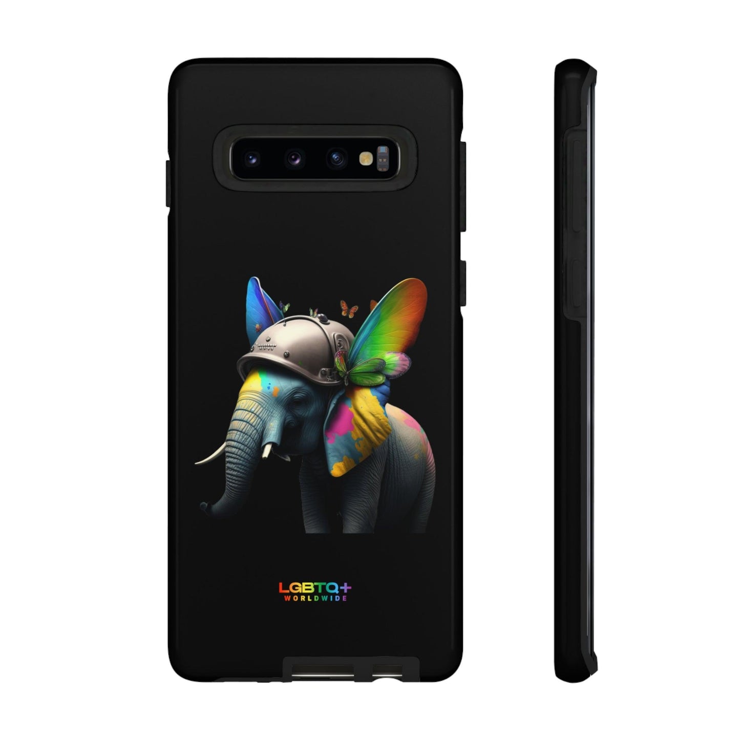 LGBTQWorldwide - ,,ELEFANT" Doppelgehäuse Handyhülle Accessories, Glossy, iPhone Cases, Matte, Phone accessory, Phone Cases, Samsung Cases, tough, Valentine's Day Picks lgbtq Bekleidung Accessoires unisex Zubehör