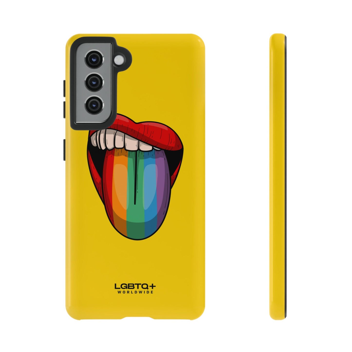 LGBTQWorldwide - ,,ZUNGE" Doppelgehäuse Handyhülle Accessories, Glossy, iPhone Cases, Matte, Phone accessory, Phone Cases, Samsung Cases, Thermo, Valentine's Day Picks lgbtq Bekleidung Accessoires unisex Zubehör