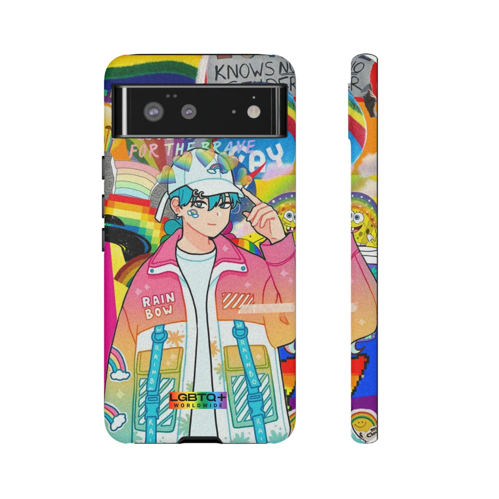 LGBTQWorldwide - ,,REGENBOGEN JUNGE" Doppelgehäuse Handyhülle Accessories, Glossy, iPhone Cases, Matte, Phone accessory, Phone Cases, Samsung Cases, Thermo, Valentine's Day Picks lgbtq Bekleidung Accessoires unisex Zubehör