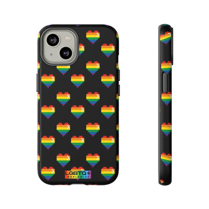 LGBTQWorldwide - ,,COMIC HERZEN" Doppelgehäuse Handyhülle Accessories, Glossy, iPhone Cases, Matte, Phone accessory, Phone Cases, Samsung Cases, Thermo, Valentine's Day Picks lgbtq Bekleidung Accessoires unisex Zubehör