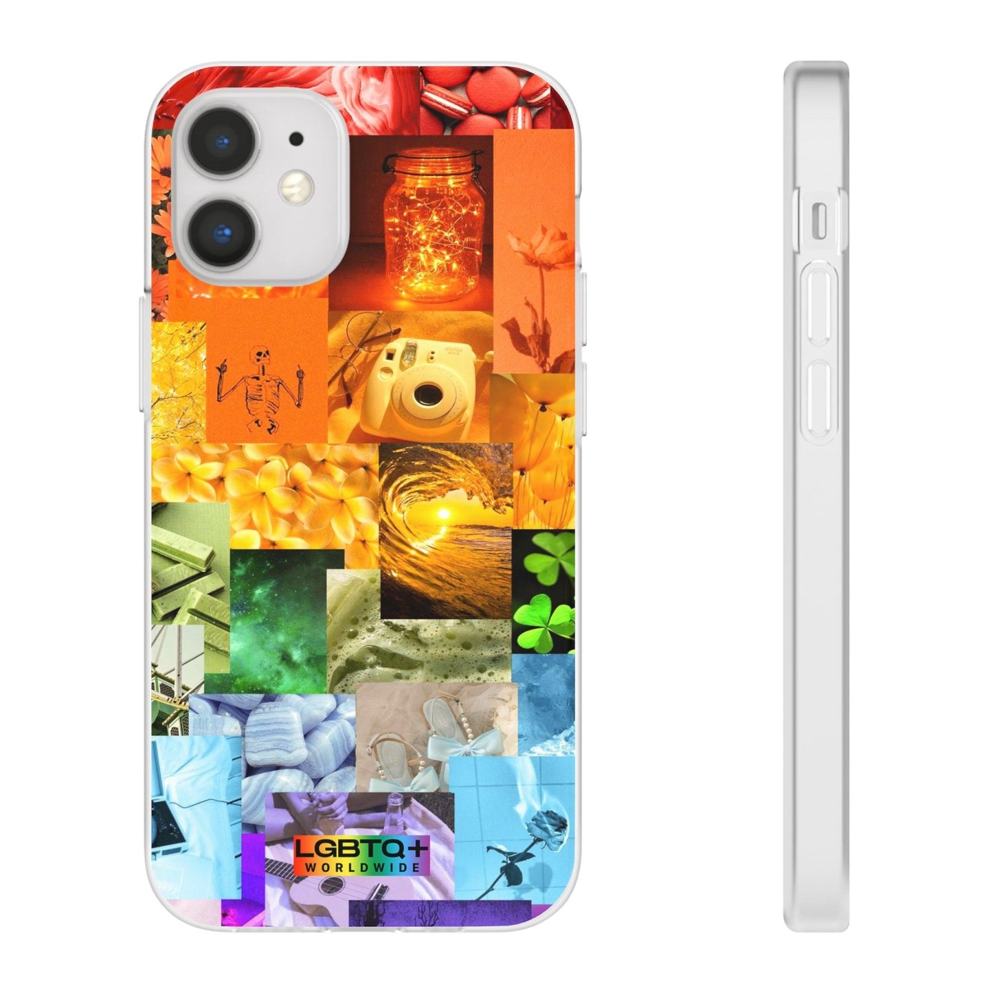 LGBTQWorldwide - ,,GLÜCKLICHKEIT" Flexible Handyhülle Accessories, Case, iPhone, iPhone Cases, Phone accessory, Phone Cases, Samsung Cases, silikon, Valentine's Day promotion lgbtq Bekleidung Accessoires unisex Zubehör