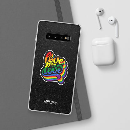 LGBTQWorldwide - ,,LIEBE IST LIEBE" Flexible Handyhülle Accessories, Case, iPhone, iPhone Cases, Phone accessory, Phone Cases, Samsung Cases, Valentine's Day promotion lgbtq Bekleidung Accessoires unisex Zubehör