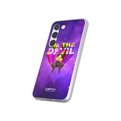 LGBTQWorldwide - ,,I AM THE DEVIL" Flexible Handyhülle Accessories, Case, iPhone, iPhone Cases, Phone accessory, Phone Cases, Samsung Cases, silikon, Valentine's Day promotion lgbtq Bekleidung Accessoires unisex Zubehör