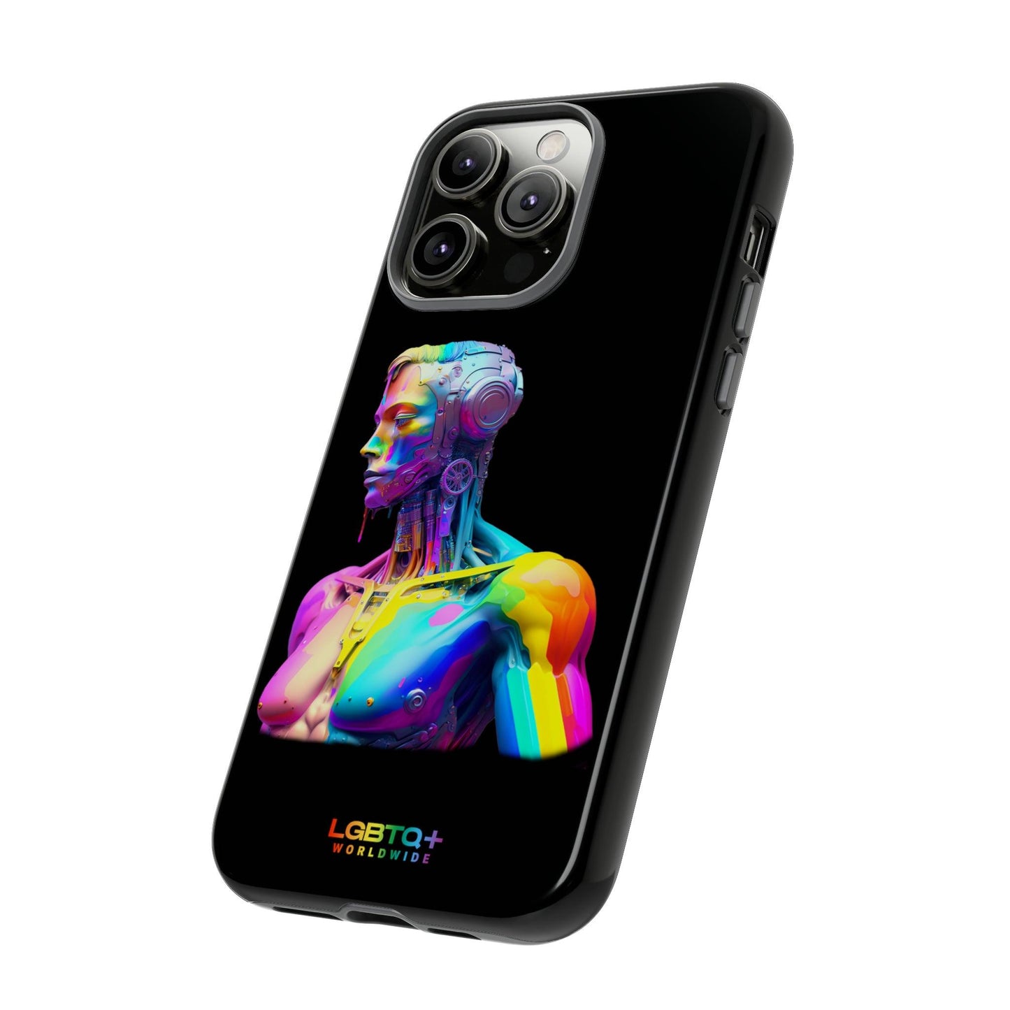 LGBTQWorldwide - ,,ZUKÜNFTIGER ROBOTER" Doppelgehäuse Handyhülle Accessories, Glossy, iPhone Cases, Matte, Phone accessory, Phone Cases, Samsung Cases, tough, Valentine's Day Picks lgbtq Bekleidung Accessoires unisex Zubehör