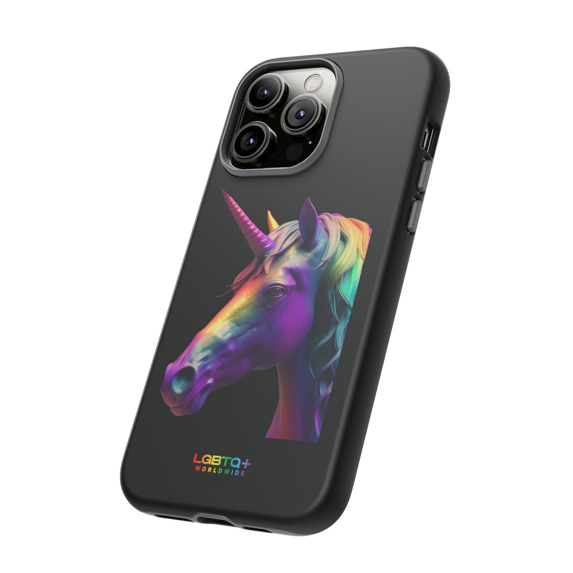 LGBTQWorldwide - ,,REGENBOGEN EINHORN" Doppelgehäuse Handyhülle Accessories, Glossy, iPhone Cases, Matte, Phone accessory, Phone Cases, Samsung Cases, tough, Valentine's Day Picks lgbtq Bekleidung Accessoires unisex Zubehör