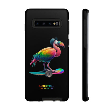 LGBTQWorldwide - ,,FLAMINGO" Doppelgehäuse Handyhülle Accessories, Glossy, iPhone Cases, Matte, Phone accessory, Phone Cases, Samsung Cases, tough, Valentine's Day Picks lgbtq Bekleidung Accessoires unisex Zubehör