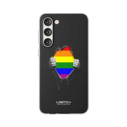 LGBTQWorldwide - ,,SCHWARZES LOCH" Flexible Handyhülle Accessories, Case, iPhone, iPhone Cases, Phone accessory, Phone Cases, Samsung Cases, silikon, Valentine's Day promotion lgbtq Bekleidung Accessoires unisex Zubehör