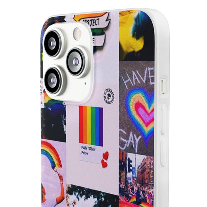 LGBTQWorldwide - ,,REGENBOGEN" Flexible Handyhülle Accessories, Case, iPhone, iPhone Cases, Phone accessory, Phone Cases, Samsung Cases, silikon, Valentine's Day promotion lgbtq Bekleidung Accessoires unisex Zubehör