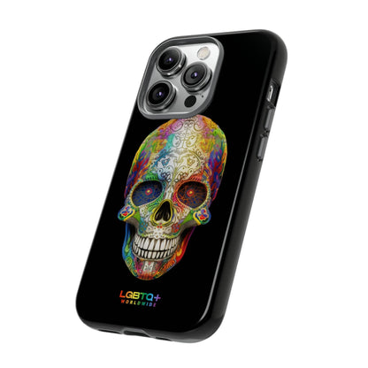 LGBTQWorldwide - ,,SKULL HEAD" Doppelgehäuse Handyhülle Accessories, Glossy, iPhone Cases, Matte, Phone accessory, Phone Cases, Samsung Cases, tough, Valentine's Day Picks lgbtq Bekleidung Accessoires unisex Zubehör