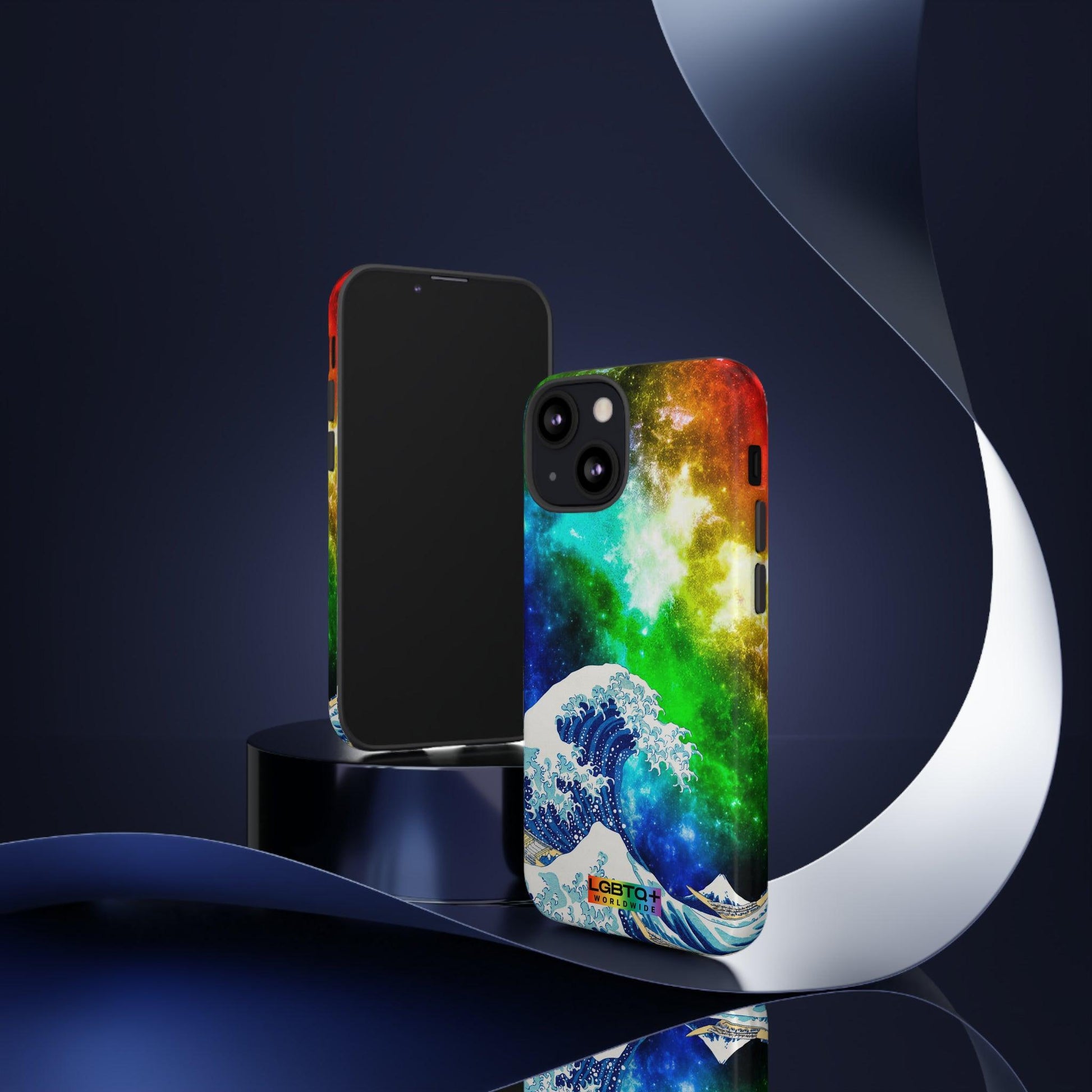 LGBTQWorldwide - ,,WELLE" Doppelgehäuse Handyhülle Accessories, Glossy, iPhone Cases, Matte, Phone accessory, Phone Cases, Samsung Cases, Thermo, Valentine's Day Picks lgbtq Bekleidung Accessoires unisex Zubehör