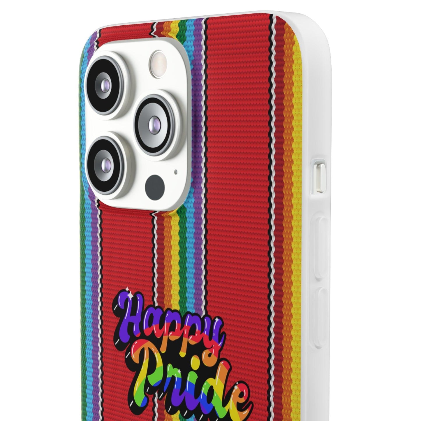 LGBTQWorldwide - ,,HAPPY PRIDE" Flexible Handyhülle Accessories, Case, iPhone, iPhone Cases, Phone accessory, Phone Cases, Samsung Cases, silikon, Valentine's Day promotion lgbtq Bekleidung Accessoires unisex Zubehör