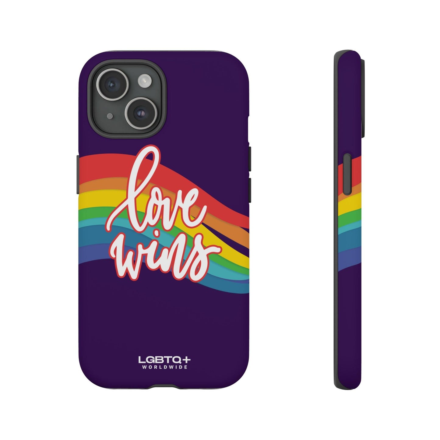 LGBTQWorldwide - ,,LIEBE GEWINNT" Doppelgehäuse Handyhülle Accessories, Glossy, iPhone Cases, Matte, Phone accessory, Phone Cases, Samsung Cases, Thermo, Valentine's Day Picks lgbtq Bekleidung Accessoires unisex Zubehör