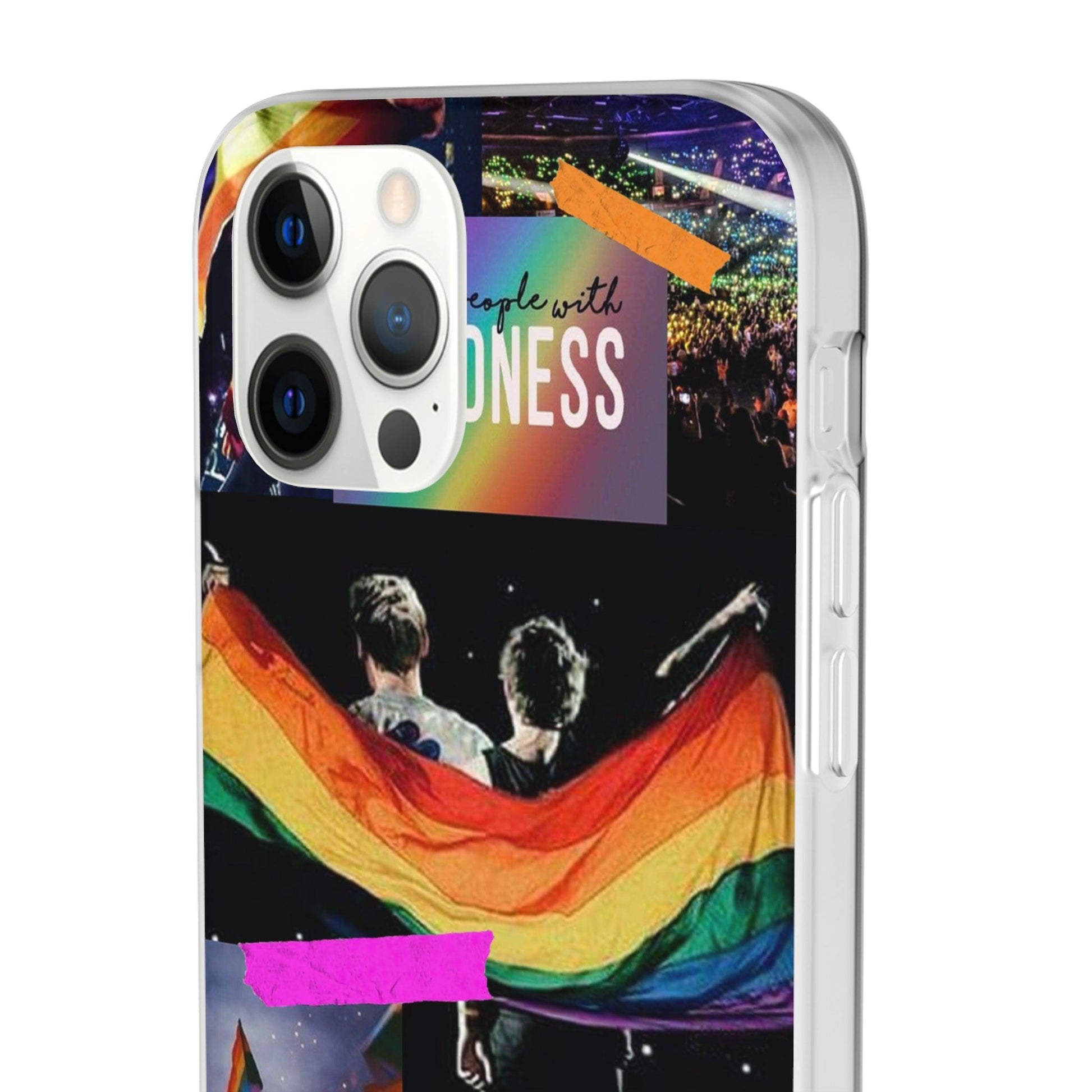 LGBTQWorldwide - ,,KINDNESS" Flexible Handyhülle Accessories, Case, iPhone, iPhone Cases, Phone accessory, Phone Cases, Samsung Cases, silikon, Valentine's Day promotion lgbtq Bekleidung Accessoires unisex Zubehör