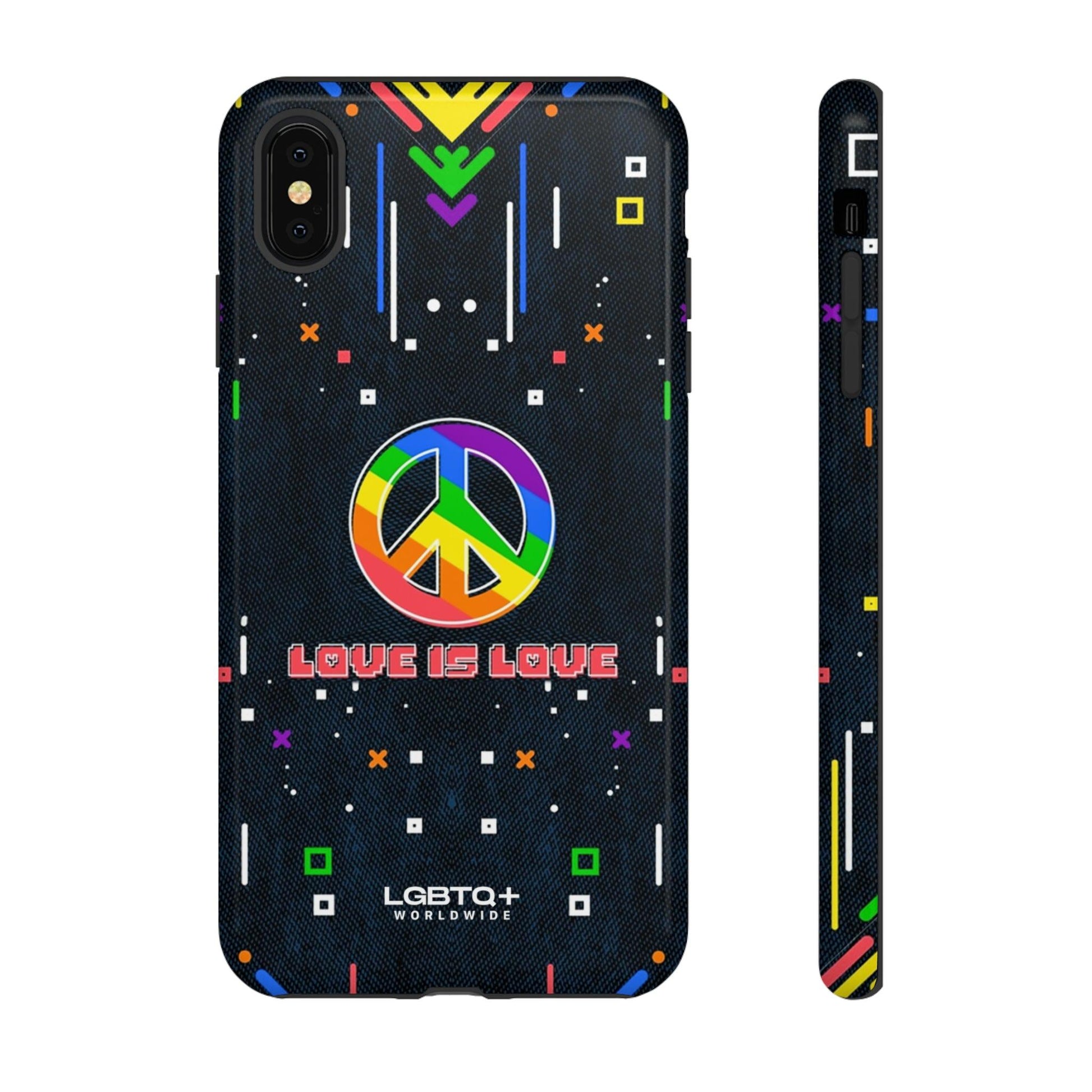 LGBTQWorldwide - ,,PEACE" Doppelgehäuse Handyhülle Accessories, Glossy, iPhone Cases, Matte, Phone accessory, Phone Cases, Samsung Cases, Thermo, Valentine's Day Picks lgbtq Bekleidung Accessoires unisex Zubehör