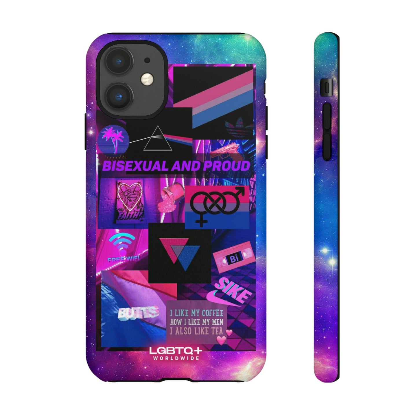 LGBTQWorldwide - ,,BISEXUAL" Doppelgehäuse Handyhülle Accessories, Glossy, iPhone Cases, Matte, Phone accessory, Phone Cases, Samsung Cases, Thermo, Valentine's Day Picks lgbtq Bekleidung Accessoires unisex Zubehör