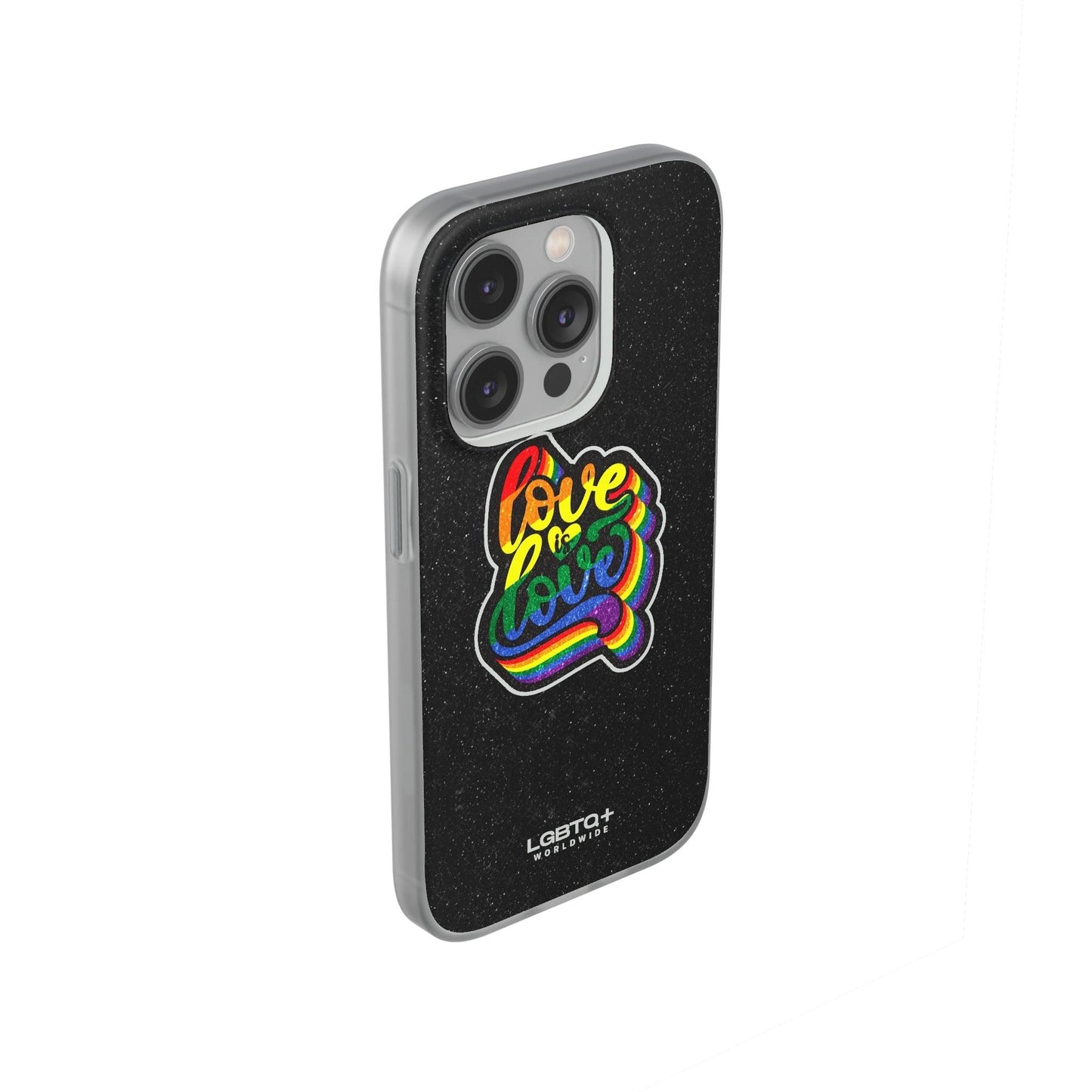 LGBTQWorldwide - ,,LIEBE IST LIEBE" Flexible Handyhülle Accessories, Case, iPhone, iPhone Cases, Phone accessory, Phone Cases, Samsung Cases, Valentine's Day promotion lgbtq Bekleidung Accessoires unisex Zubehör