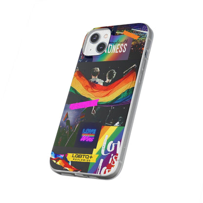 LGBTQWorldwide - ,,KINDNESS" Flexible Handyhülle Accessories, Case, iPhone, iPhone Cases, Phone accessory, Phone Cases, Samsung Cases, silikon, Valentine's Day promotion lgbtq Bekleidung Accessoires unisex Zubehör