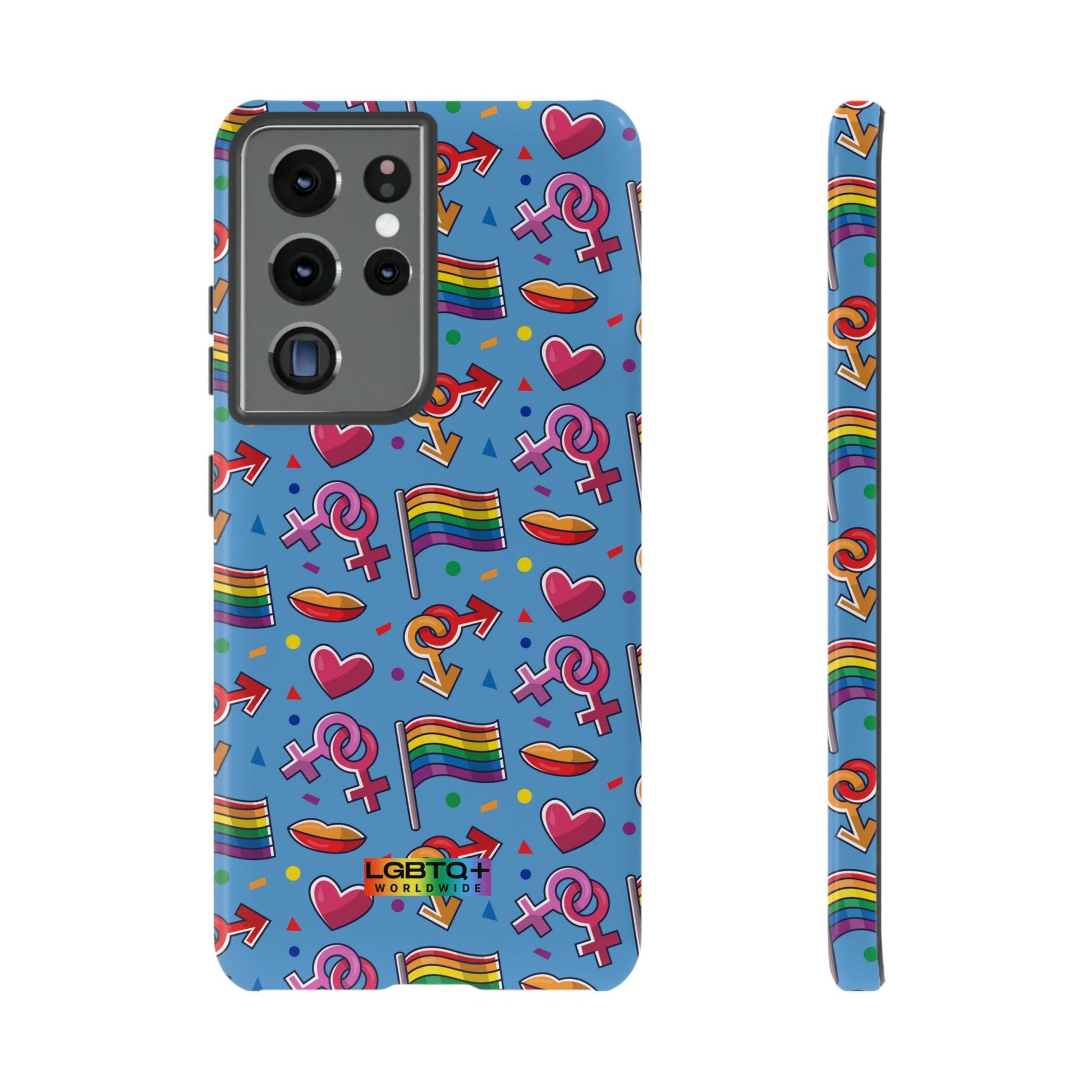 LGBTQWorldwide - ,,FÜHL DICH FREI" Doppelgehäuse Handyhülle Accessories, Glossy, iPhone Cases, Matte, Phone accessory, Phone Cases, Samsung Cases, Thermo, Valentine's Day Picks lgbtq Bekleidung Accessoires unisex Zubehör