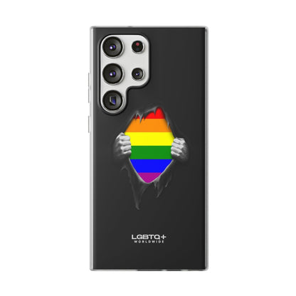 LGBTQWorldwide - ,,SCHWARZES LOCH" Flexible Handyhülle Accessories, Case, iPhone, iPhone Cases, Phone accessory, Phone Cases, Samsung Cases, silikon, Valentine's Day promotion lgbtq Bekleidung Accessoires unisex Zubehör