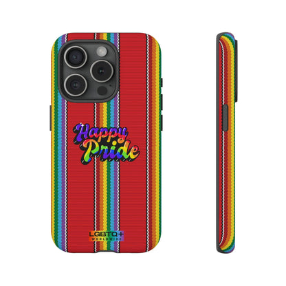 LGBTQWorldwide - ,,HAPPY PRIDE" Doppelgehäuse Handyhülle Accessories, Glossy, iPhone Cases, Matte, Phone accessory, Phone Cases, Samsung Cases, Thermo, Valentine's Day Picks lgbtq Bekleidung Accessoires unisex Zubehör