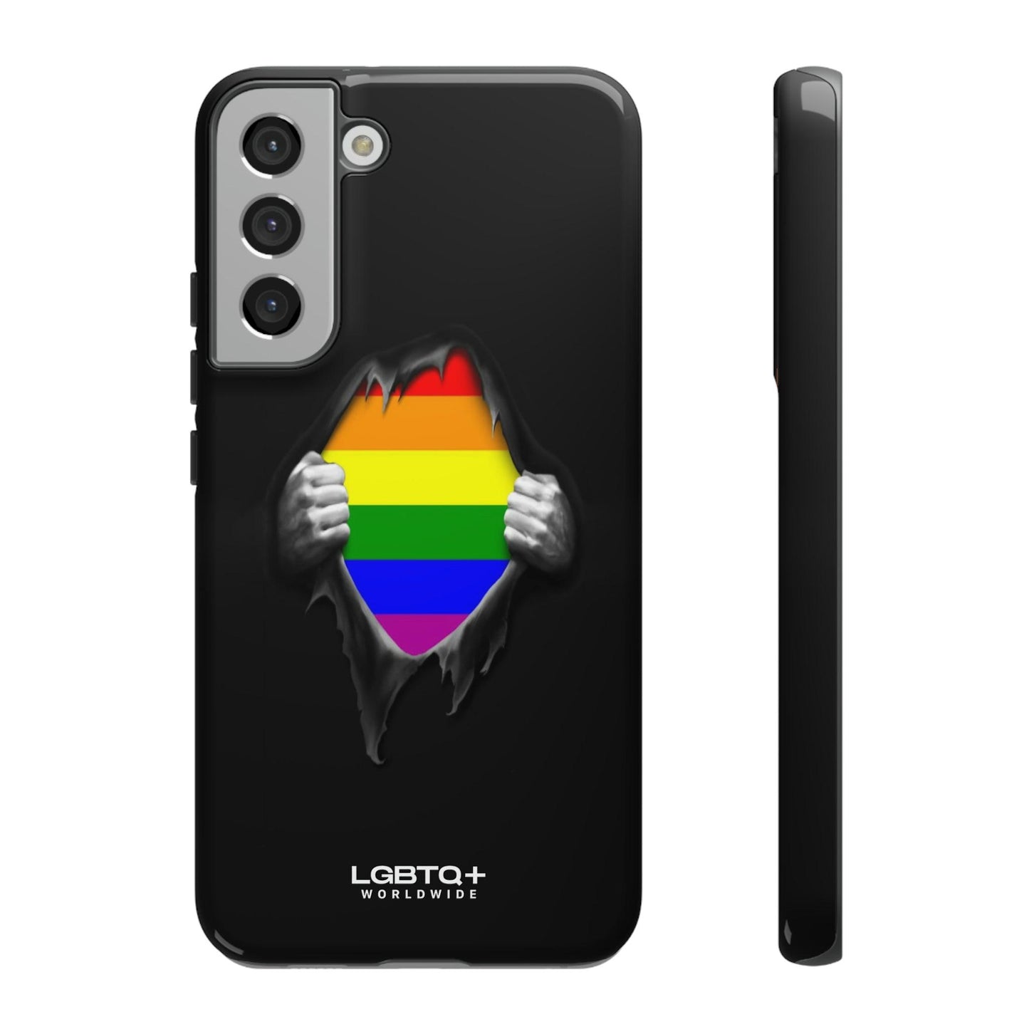 LGBTQWorldwide - ,,SCHWARZES LOCH" Doppelgehäuse Handyhülle Accessories, Glossy, iPhone Cases, Matte, Phone accessory, Phone Cases, Samsung Cases, Thermo, Valentine's Day Picks lgbtq Bekleidung Accessoires unisex Zubehör